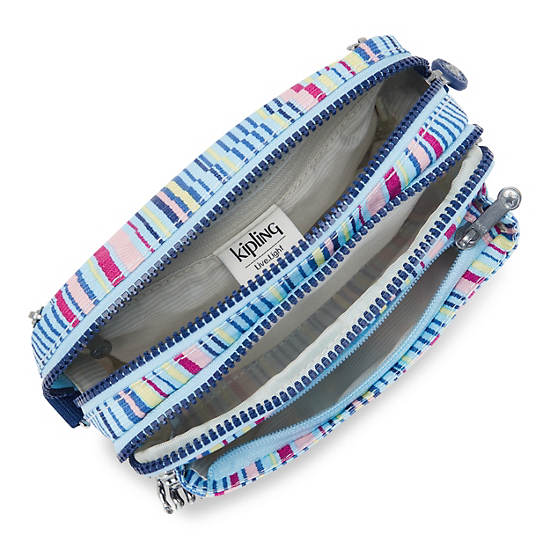 Kipling Abanu Multi Printed Convertible Çapraz Askılı Çanta Mavi Renkli | TR 2183NW